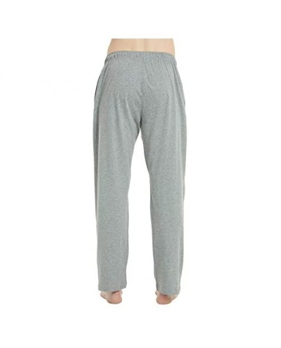 U2SKIIN Mens Cotton Pajama Pants Lightweight Lounge Pant with Pockets Soft Sleep Pj Bottoms for Men