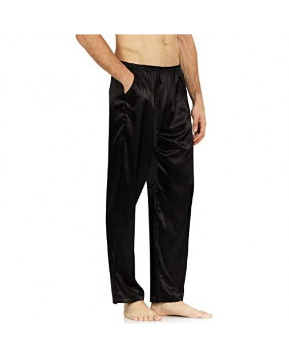 YIMANIE Men's Silk Pajama Pant Comfy Soft Lounge Sleep Pants