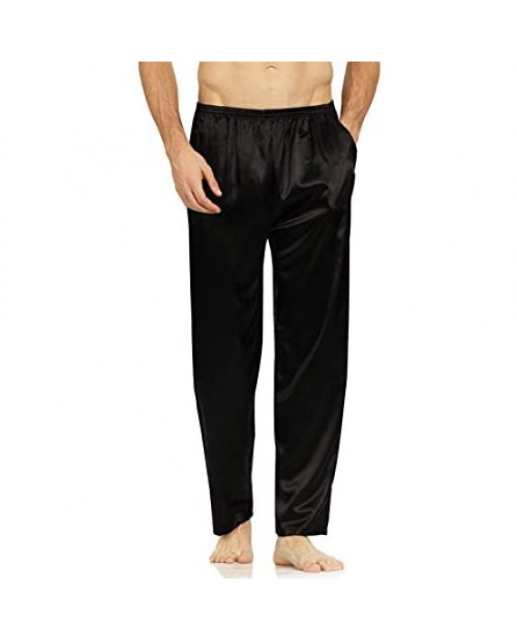 YIMANIE Men's Silk Pajama Pant Comfy Soft Lounge Sleep Pants