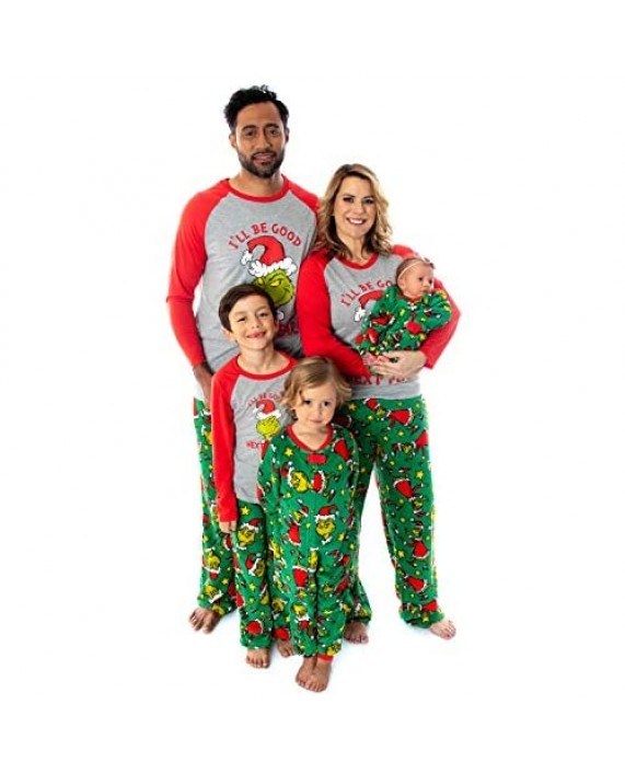 Dr. Seuss The Grinch Who Stole Christmas Matching Family Pajama Sets for Men Women Kids Toddlers