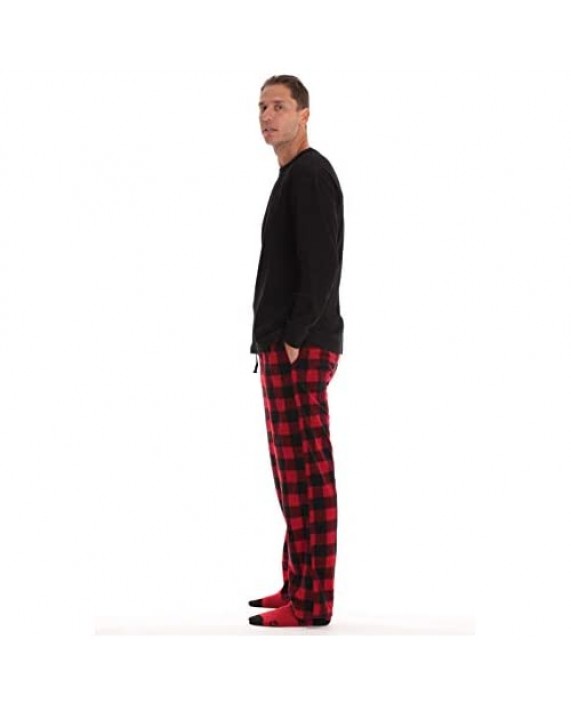 #followme Men’s Pajama Pants Set with Matching Novelty Socks with Sayings