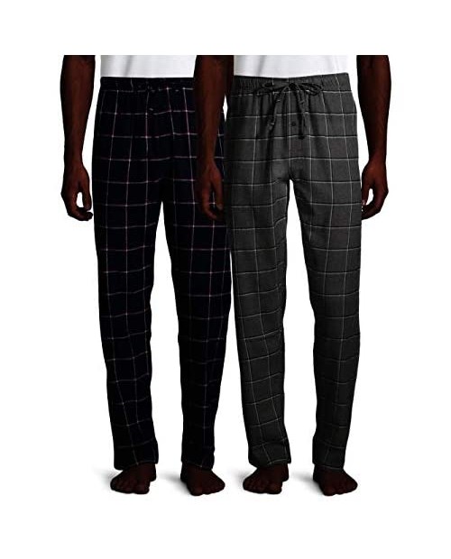 Hanes - Mens Flannel Pack of 2 Sleep Lounge Pajama Pant