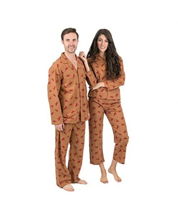 Leveret Mens Flannel Pajamas 2 Piece Christmas Pajama Set (Size Small-XXX-Large)