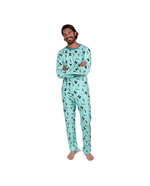 Leveret Mens Pajamas 2 Piece 100% Cotton Classy Fit Pjs Variety of Styles (Size Small-XX-Large)