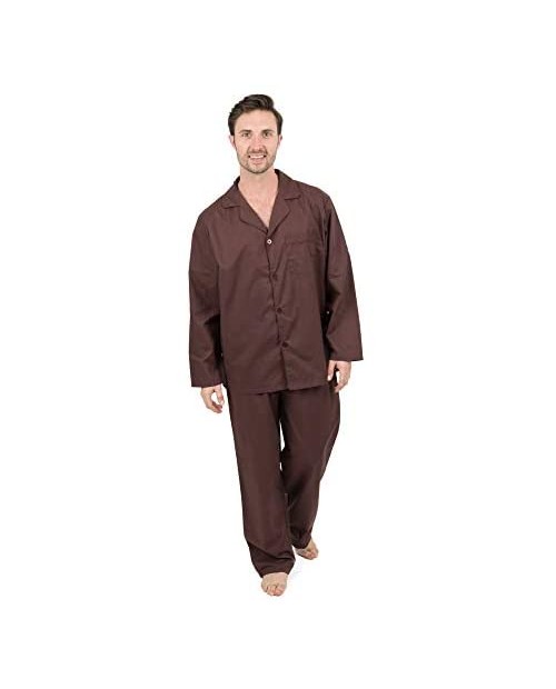 Leveret Mens Pajamas Poly Cotton 2 Piece Christmas Pajama Set Size Small-XXX-Large