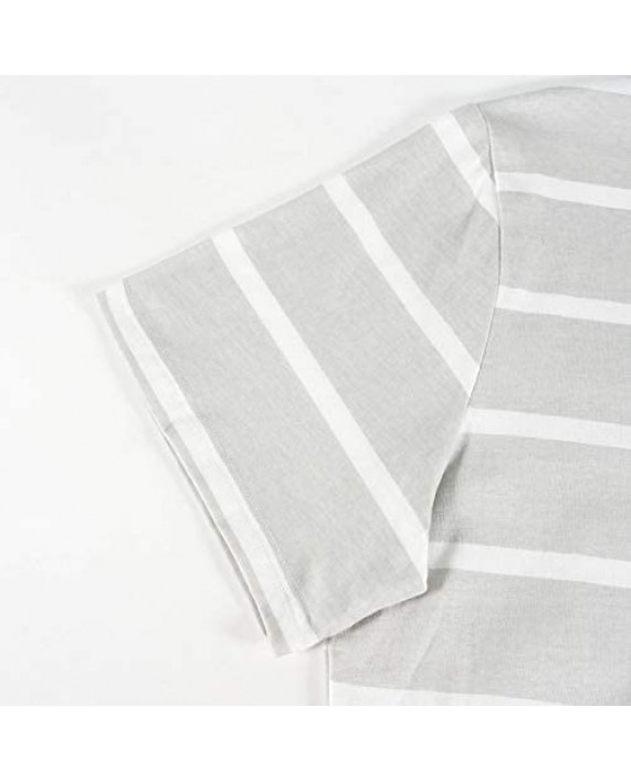 MAX&IN Clothing Men's Pajama Set 100% Cotton Long Pajama Pants for Men Short/Long Sleeve Crew Neck Lounge Sleepwear