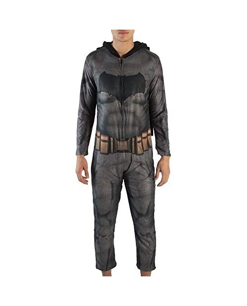 Mens DC Comic Book Batman Union Suit With Attached Cape