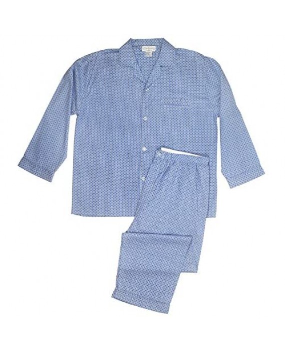 Men's Woven Sleepwear Long Sleeve Pajama Set Cotton Blend - Regular & Big Sizes
