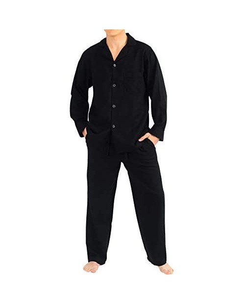 NORTY Flannel Pajamas for Men û Set of Top and Pants/Bottoms Soft Durable Cotton Blend