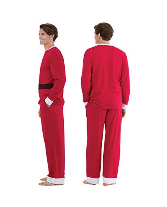 PajamaGram Novelty Mens Christmas Pajamas - Mens Holiday Pajamas Cotton