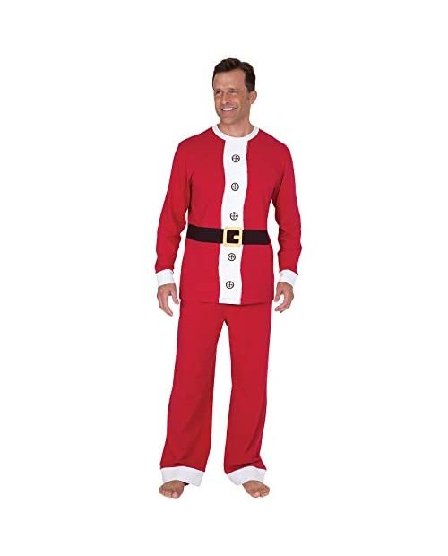 PajamaGram Novelty Mens Christmas Pajamas - Mens Holiday Pajamas Cotton