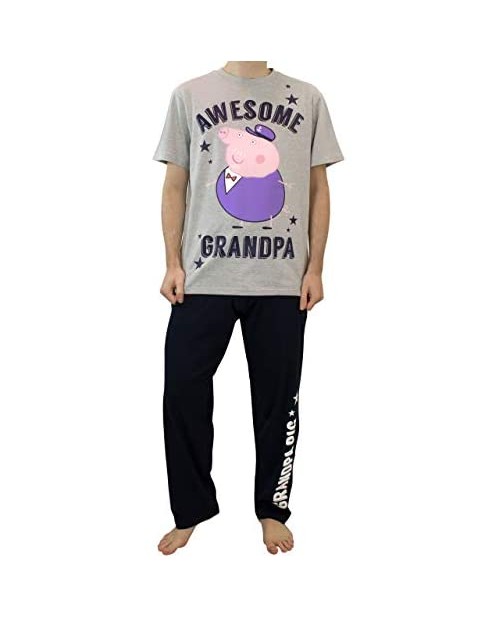 Peppa Pig Mens Grandpa Pig Pajamas