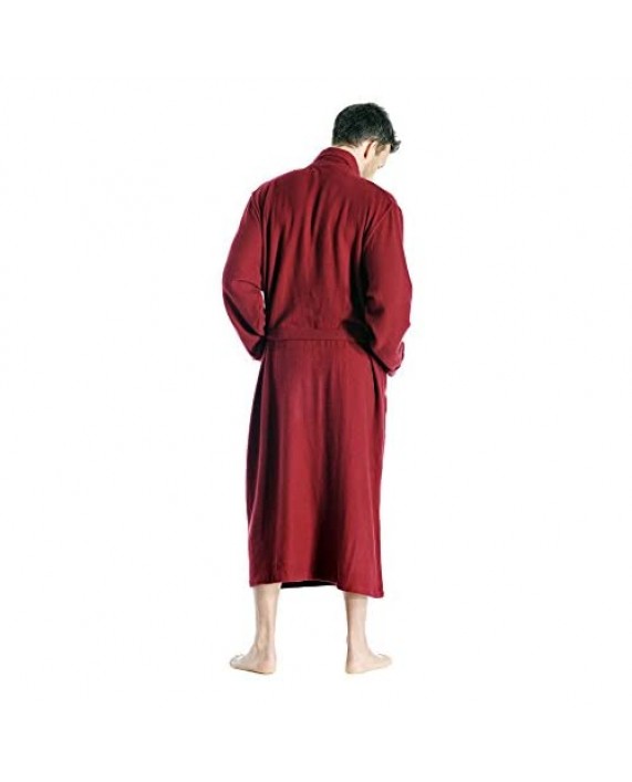 Cashmere Boutique: 100% Pure Cashmere Full Length Robe for Men (6 Colors 2 Sizes) Made in Nepal