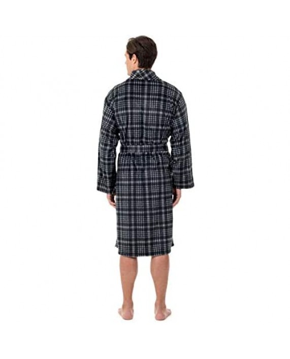 Chaps mens Micro-poly Sueded Fleece Robe