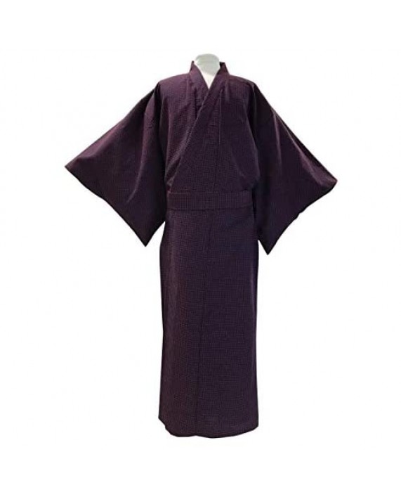 [Edoen] Japan YUKATA Kimonoquilted Sashiko Men'S FREE