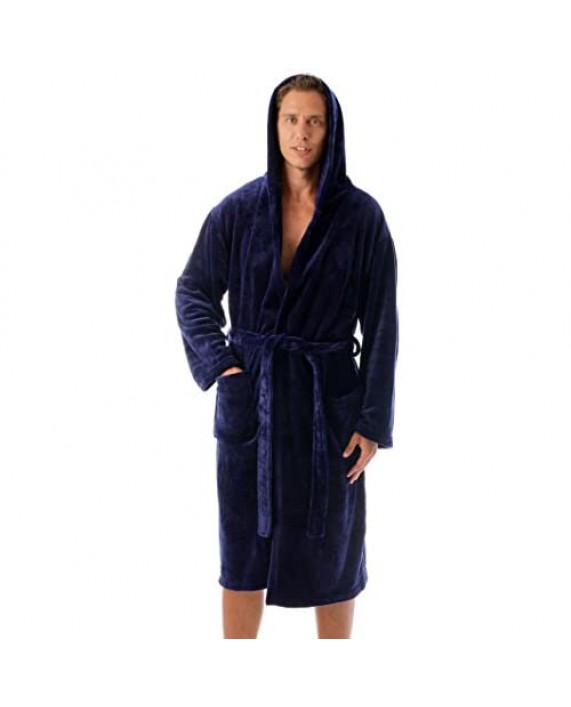 #followme Ultra Soft Velour Robe for Men with Hood