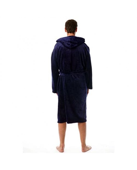 #followme Ultra Soft Velour Robe for Men with Hood