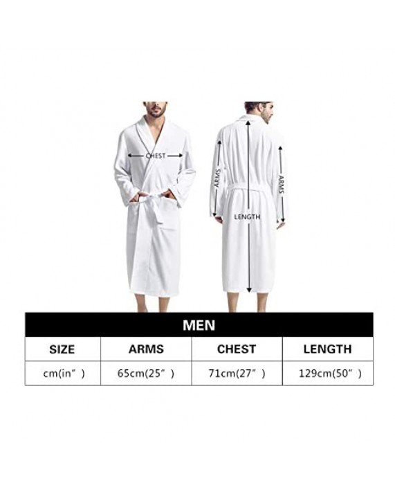 Goyentu 3D Animal Print Bathrobe for Men with Two Pockets Long Sleeve Full Length Sleepwear