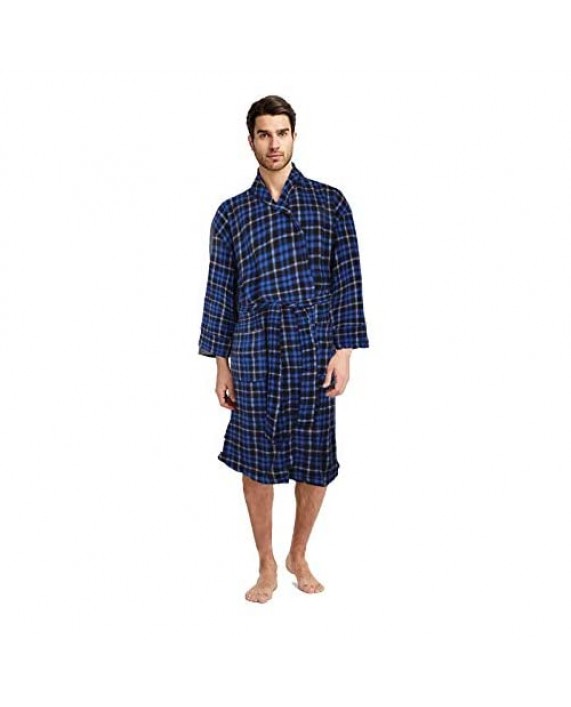 Hanes Men's Shawl Collar Soft Touch Cozy Fleece Robe 100% Poleyester