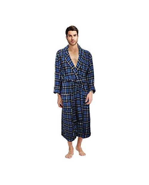 Hanes Men's Shawl Collar Soft Touch Cozy Fleece Robe 100% Poleyester