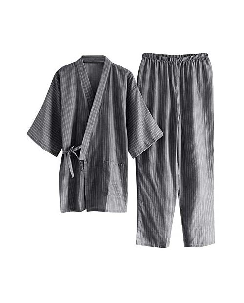 Kimono Robe for Both Men and Women Bathrobe Sleepwear Nightgown Unisex