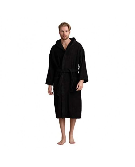 Men's Hooded Bathrobe Premium Turkish Cotton Cloth Comfortable Absorbent Terry Bath Robe
