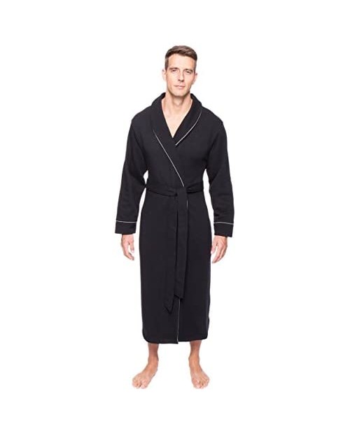 Noble Mount Men's Fleece Lined French Terry Robe