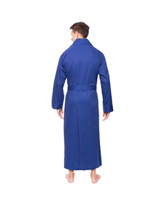 Noble Mount Mens Premium 100% Cotton Full-Length Robe