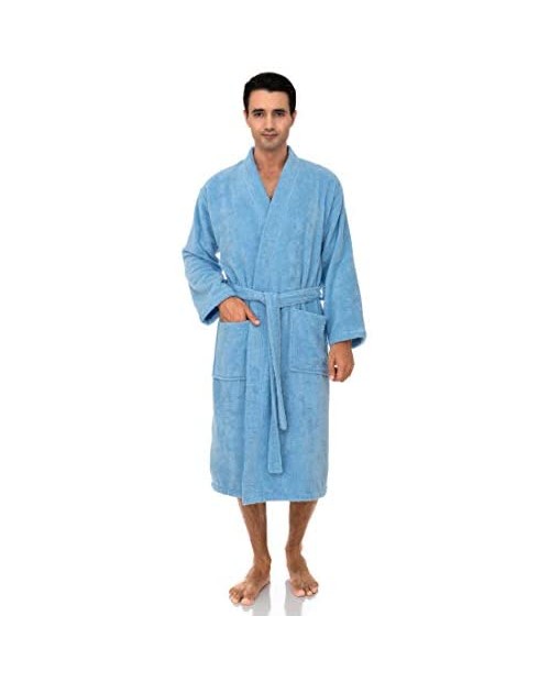 TowelSelections Men’s Robe 100% Cotton Terry Cloth Kimono Bathrobe