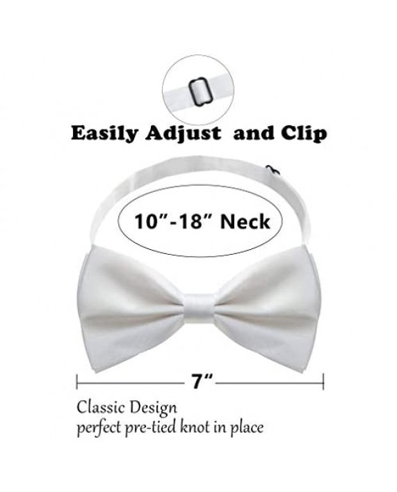 Jiaqee Suspenders Bowtie Set X-back Suspender For Men with Bow Tie Elastic 1 Wide Band