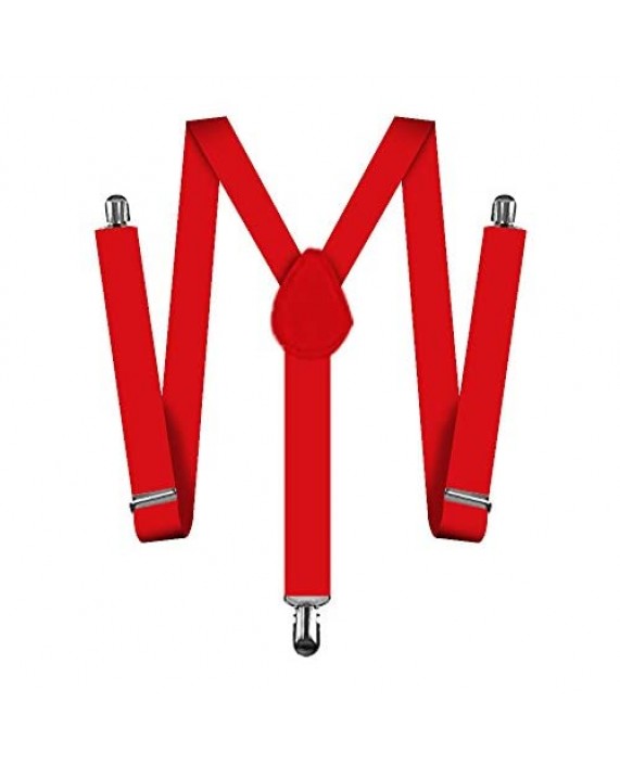 Suspenders For Men Women Adjustable Suspends Bow Tie Set Solid Color Y Shape