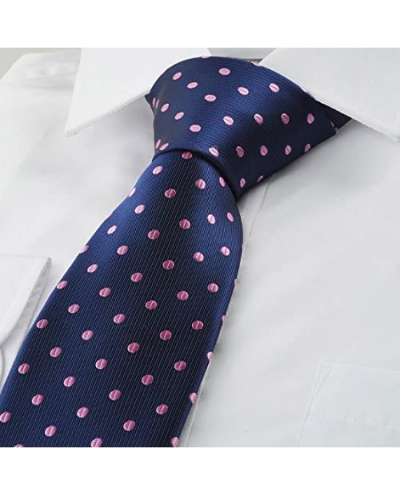 KissTies Mens Necktie Polka Dot Ties For Men Classic Dressing Accessories