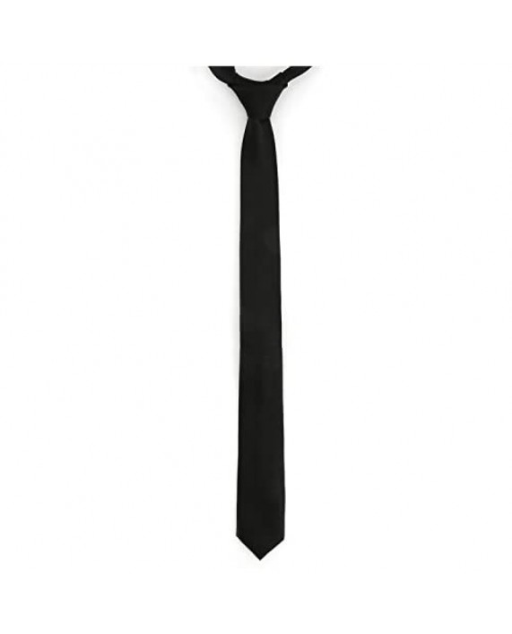 Landisun Solid Tie Satin Tie Slim Tie Exclusive Necktie Skinny Tie Regular Tie
