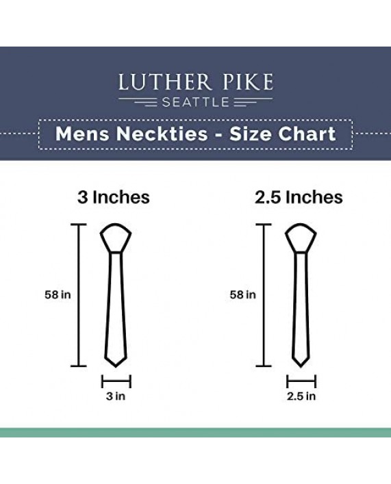 Luther Pike Seattle Handmade Ties For Men: Woven Tie Mens Ties: Standard & Thin Mens ties Solid Color & Dots Neckties