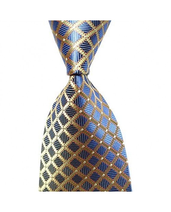 Wehug Lot 10 PCS Classic Men's tie 100% Silk Tie Woven Jacquard Neckties Ties for men