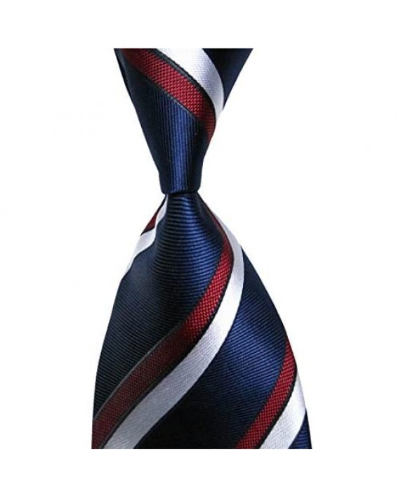 Wehug Lot 10 PCS Classic Men's tie 100% Silk Tie Woven Jacquard Neckties Ties for men
