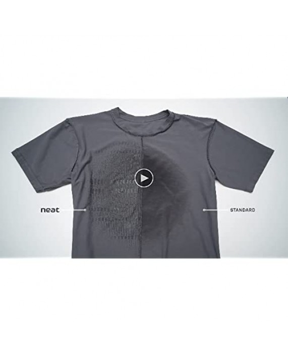 360° Sweatproof T-Shirt with New Neat Tech | Full Shirt Protection Not Just Armpits! | Moisture Wicking | Breathable
