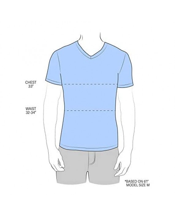 90 Degree By Reflex Mens Super Soft V Neck Short Sleeve T Shirt