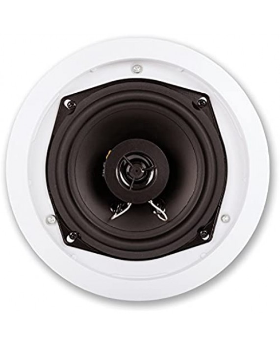 Acoustic Audio R-191 in Ceiling/in Wall Speaker Pair 2 Way Home Theater Surround Speakers
