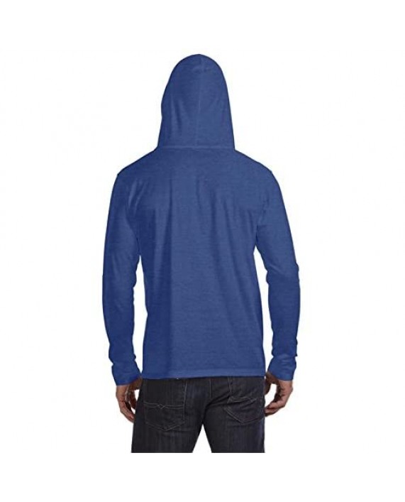 Anvil Lightweight Long-Sleeve Hooded T-Shirt