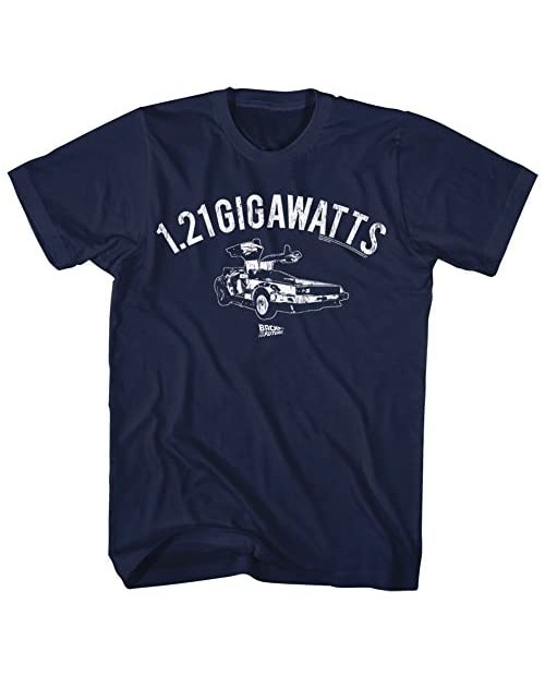 Back To The Future Movie The B Team Navy Blue Adult T-Shirt Tee