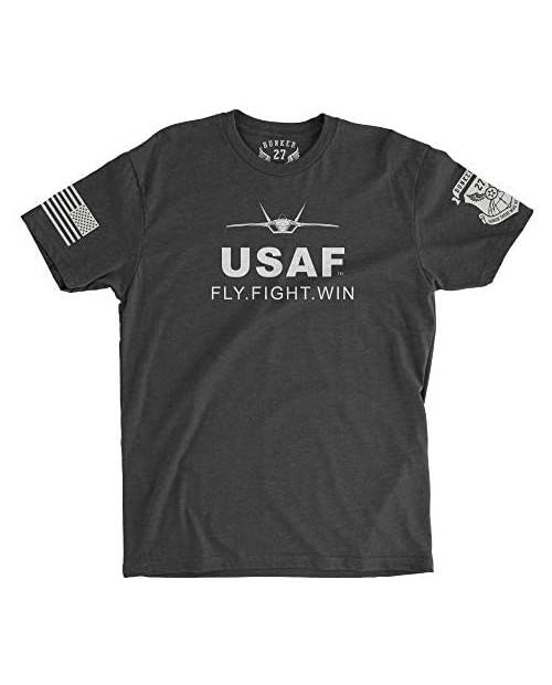 BUNKER 27 USAF Fly Fight Win Air Force T-Shirt