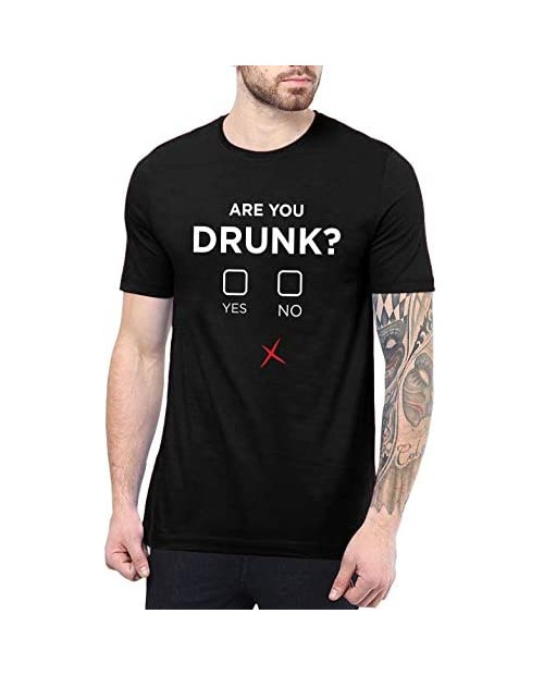 Graphic Novelty Funny Shirts for Men - Black Drinking T-Shirts with Sayings for Men - Fathers Gift Premium Qualit