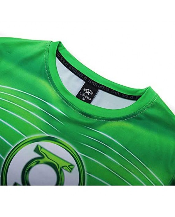 GYM GALA Green Lantern Shirt Running Sports Fitness T-Shirt HD 3D Print Compression Shirt