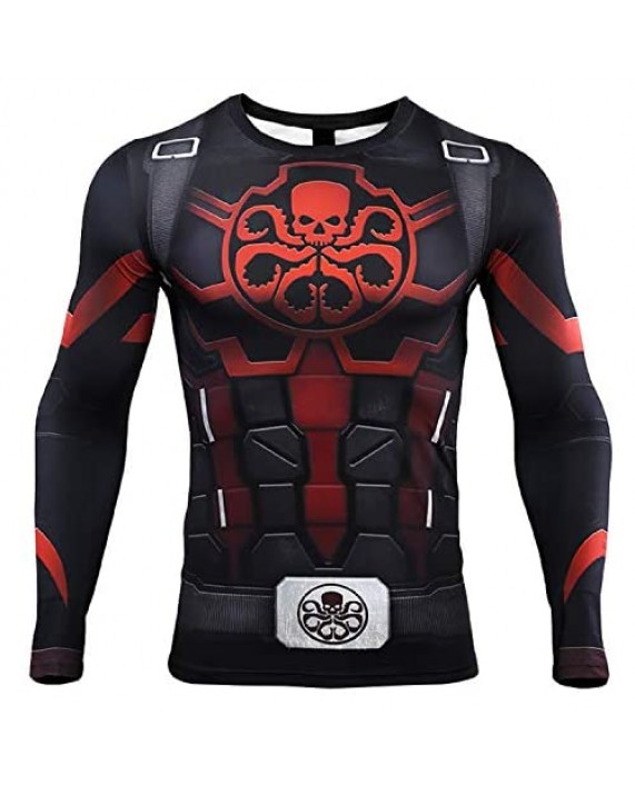 Hydra Captain America Compression Shirt for Men's 3D Print T Shirts