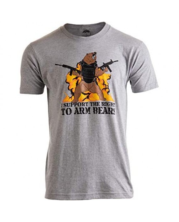 I Support The Right to Arm Bears | Dad Joke Funny Pun Gun Joke Men Women T-Shirt