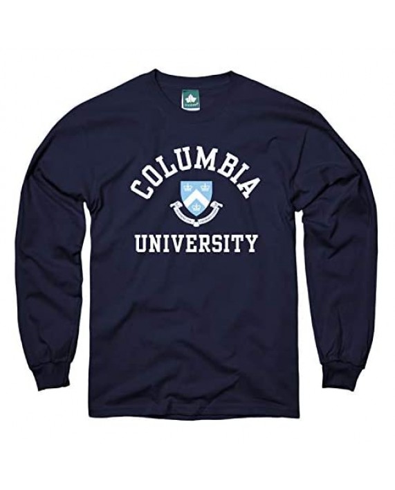 Ivysport Cotton Long Sleeve T-Shirt with Crest Logo School Color