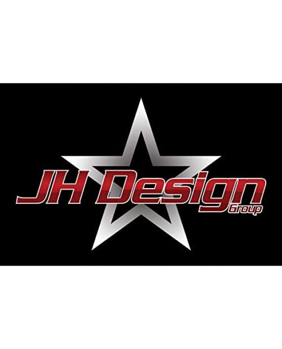 JH DESIGN GROUP Mens Chevy Corvette T-Shirt C8 Logo The Next Generation Black Crew Neck Shirt