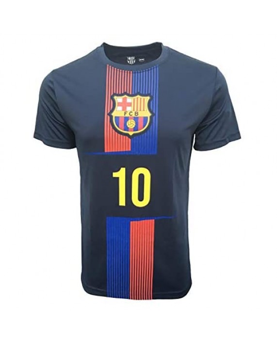Official FC Barcelona Men's Messi 10 Crew Neck Short Sleeve Tee