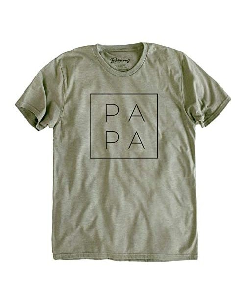 Papa Square T-Shirt - Father's Day Present for Dad or Grandpa